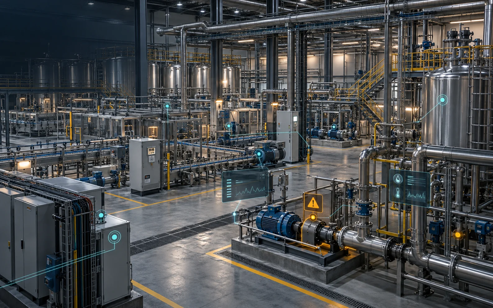 Realistic industrial digital twin and fault-location interface